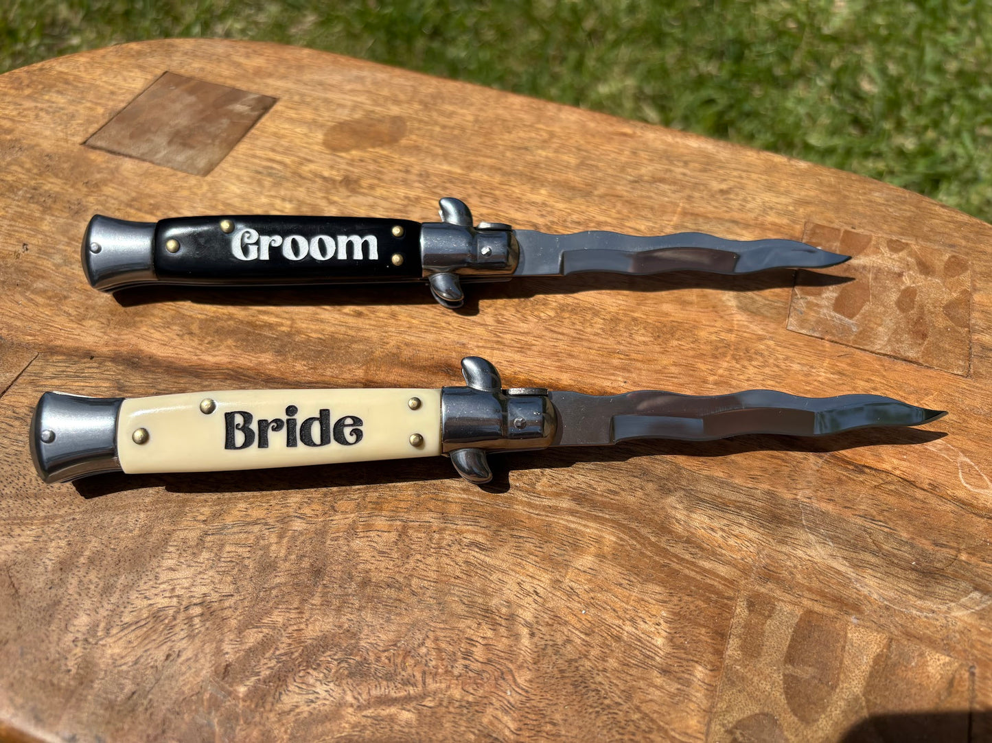 Bride and Groom Knife Set