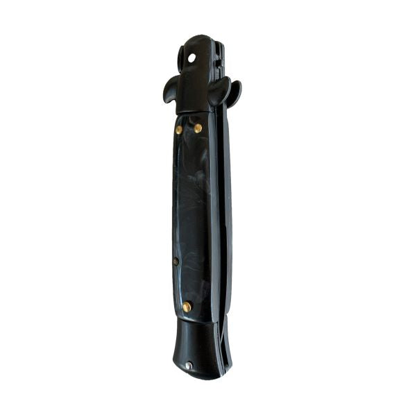 Black Marble Stiletto with Black Blade