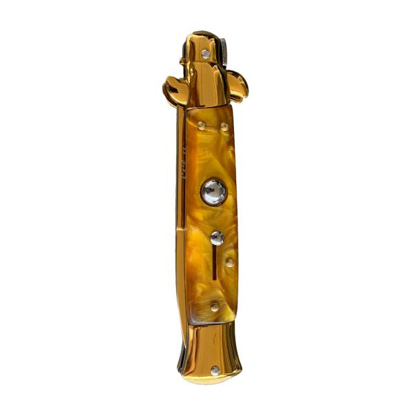 Golden Pearl Stiletto with Gold Blade