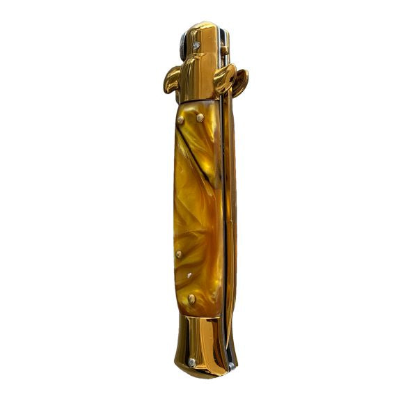 Golden Pearl Stiletto with Gold Blade
