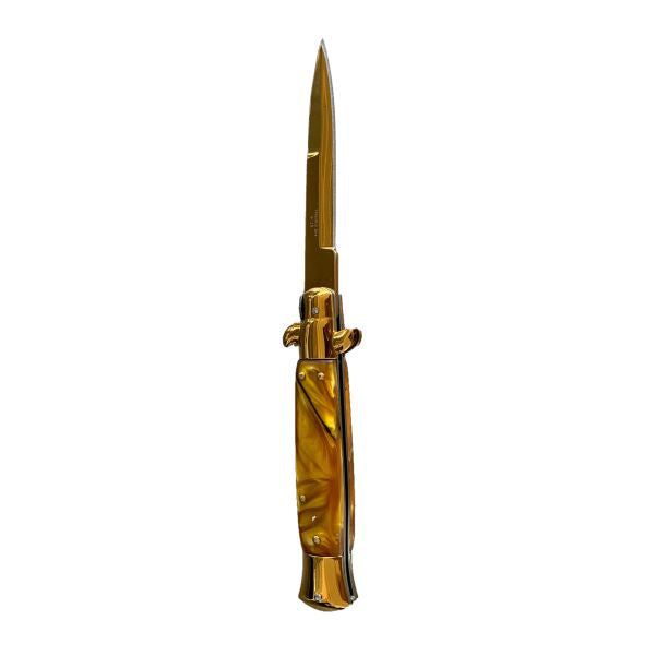 Golden Pearl Stiletto with Gold Blade