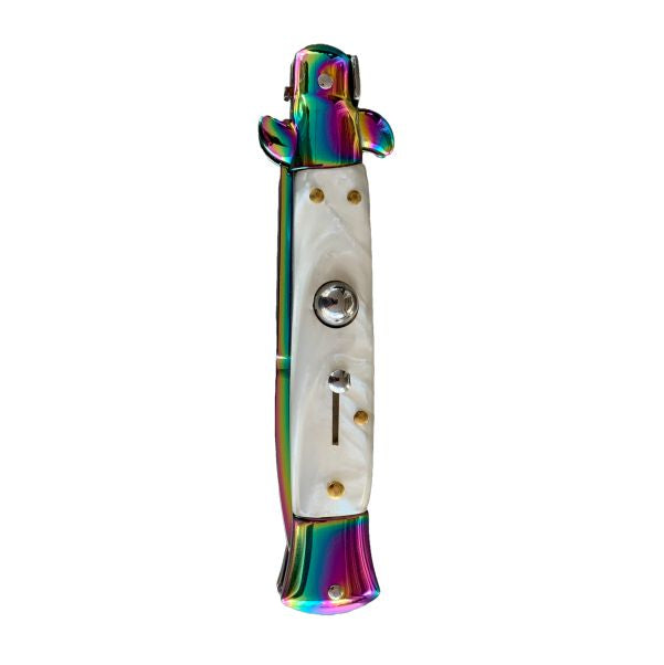 White Pearl Oil Slick Stiletto