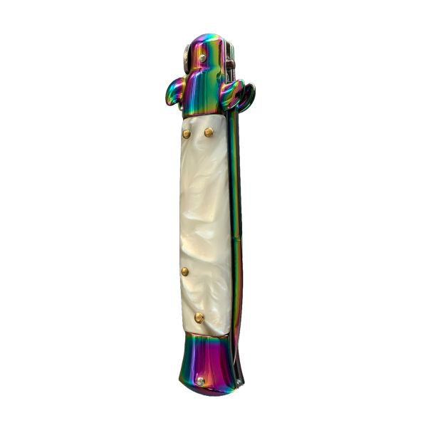 White Pearl Oil Slick Stiletto