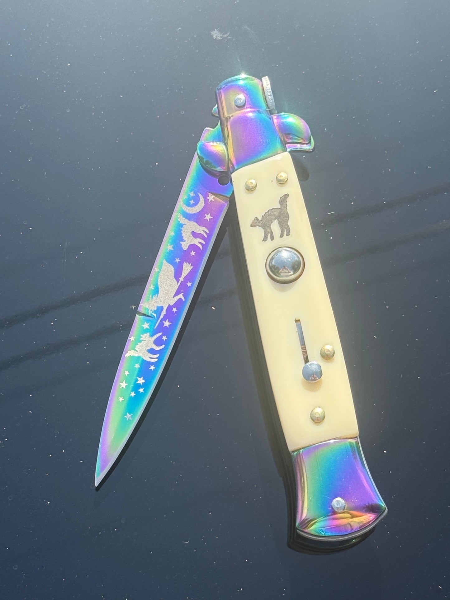 Witchy Woman Rainbow Blade