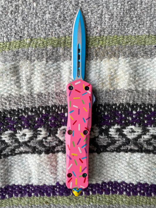 Pink OTF Sprinkles Knife