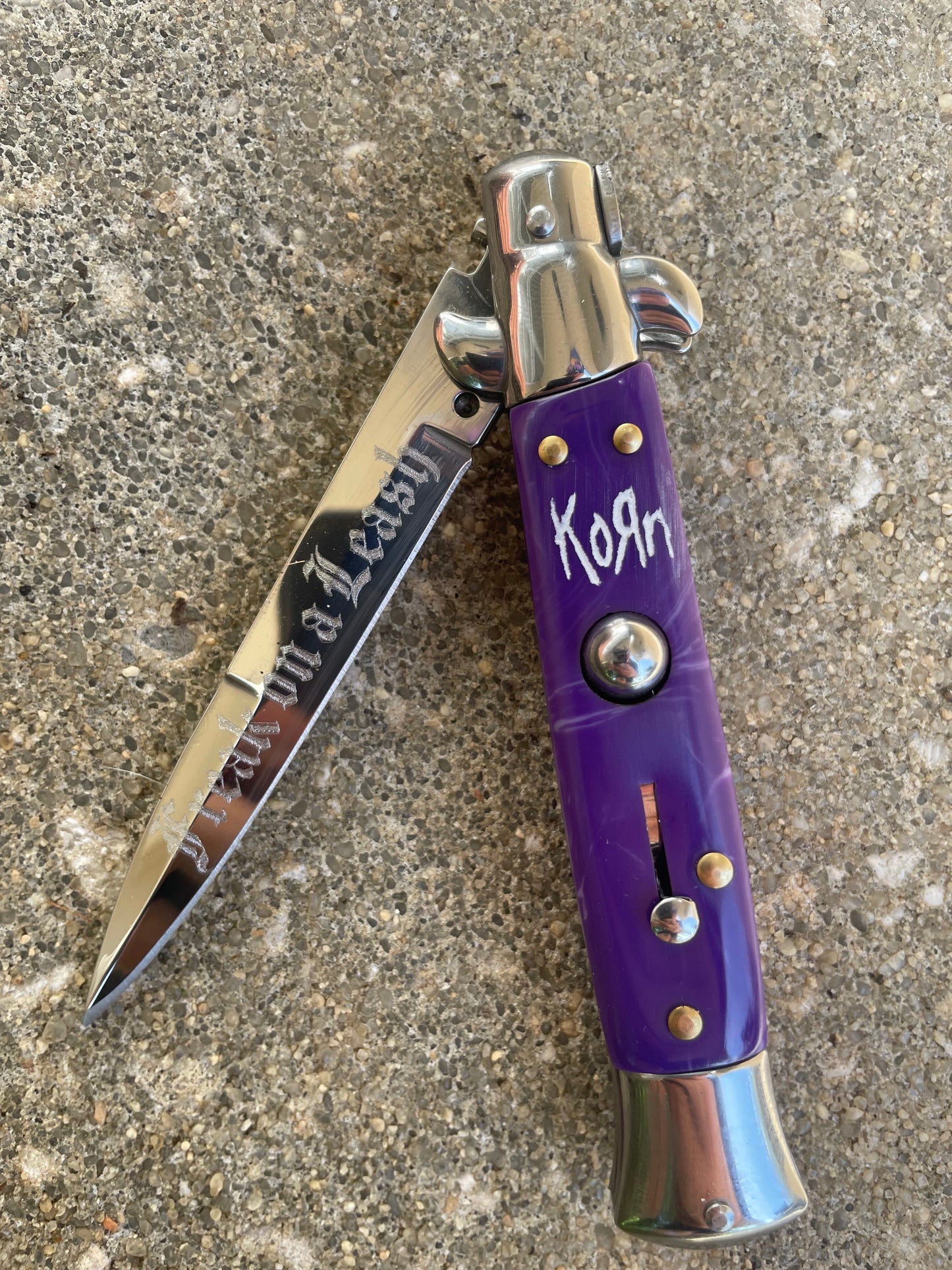 "Life is Peachy" Stiletto Knife