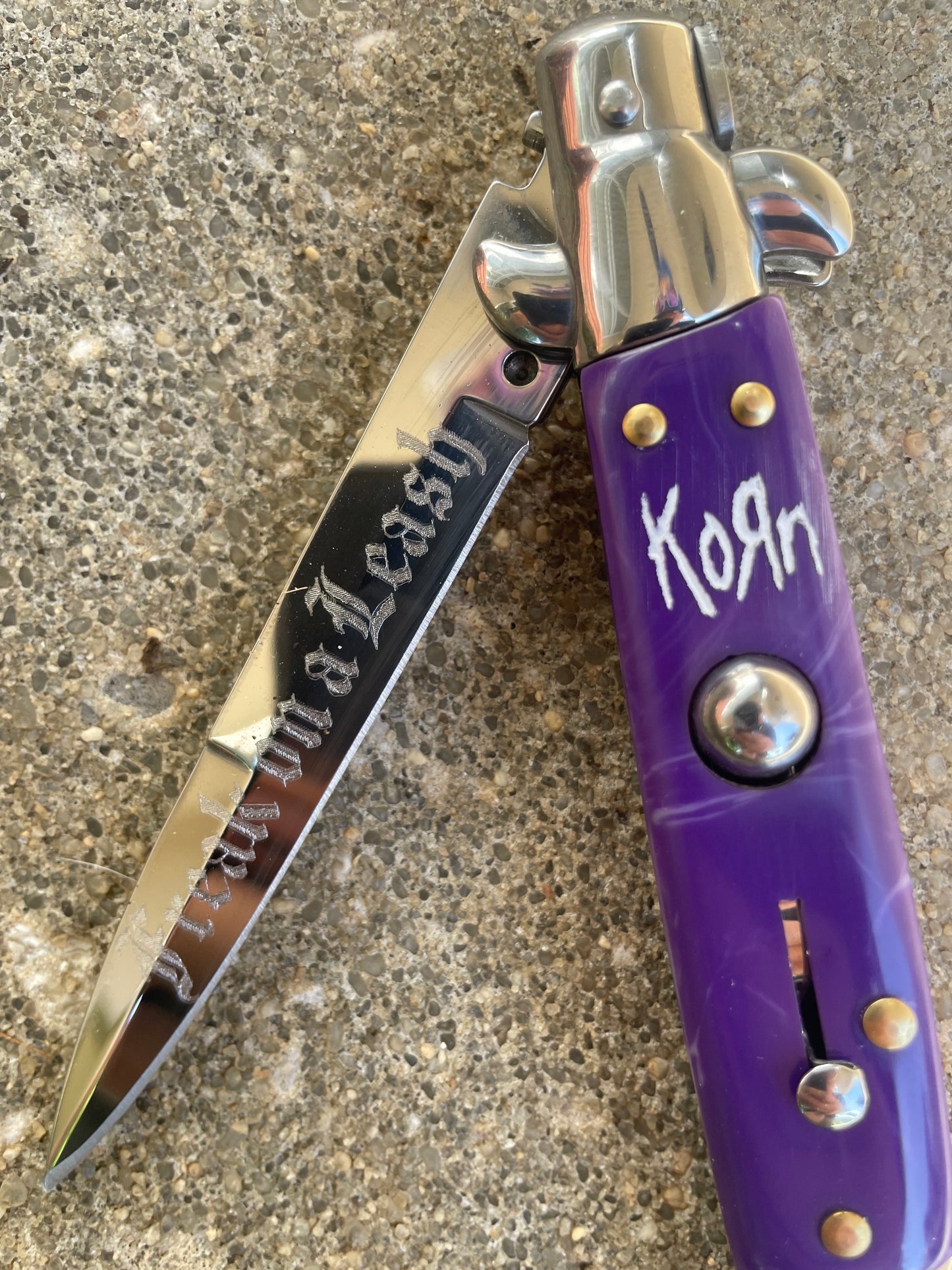 "Life is Peachy" Stiletto Knife