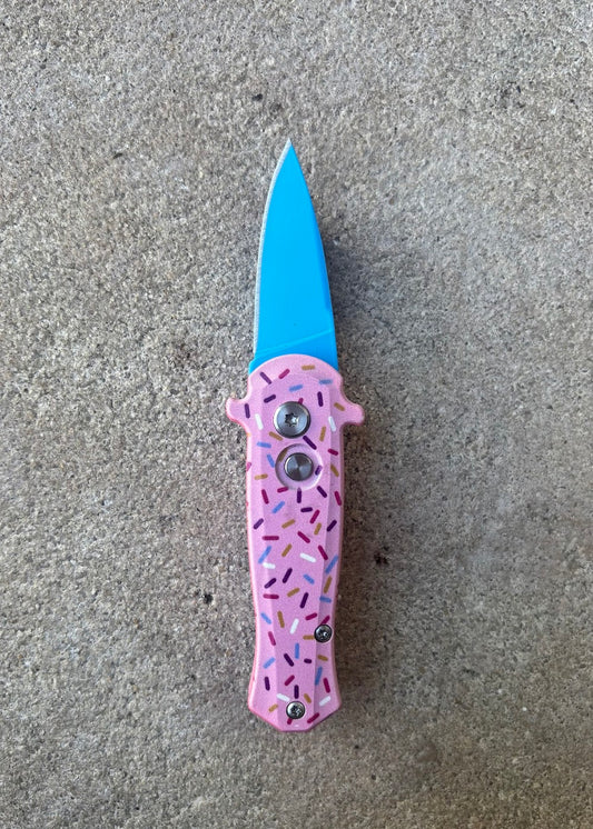 Mini Pink Sprinkles w/ Blue Blade