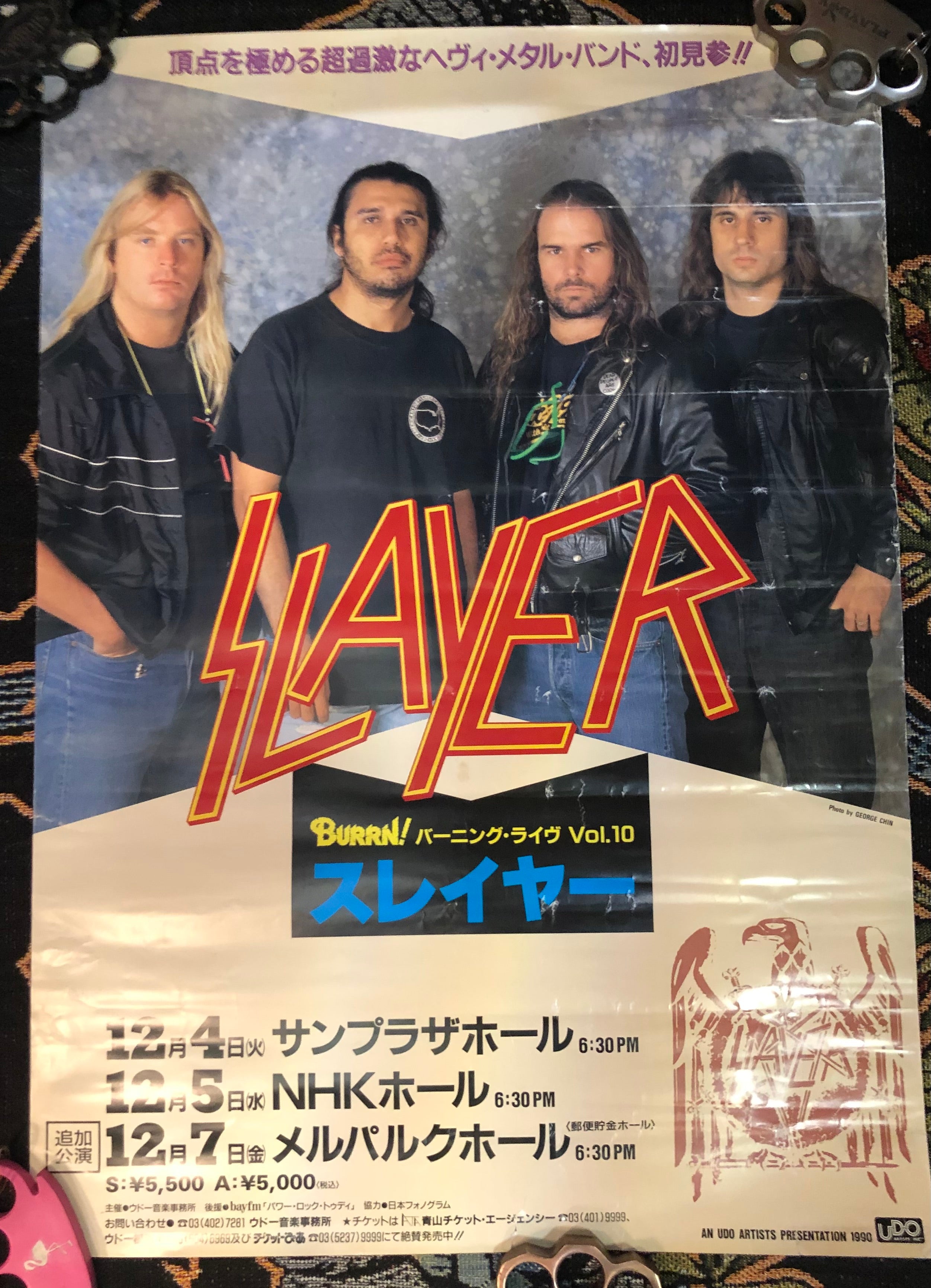 Slayer / Japan 1990（初来日記念Tシャツ）スラッシュメタル