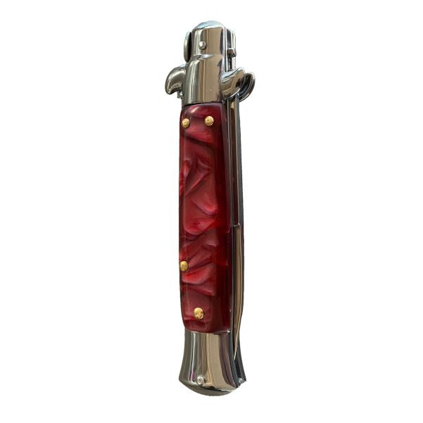 Blood Pearl Stiletto with Silver Blade