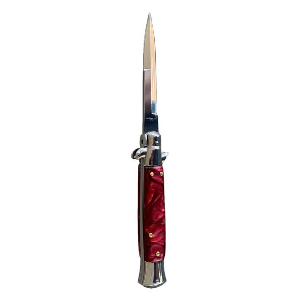 Blood Pearl Stiletto with Silver Blade